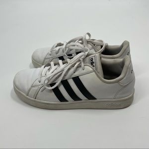 Adidas White Grand Court Base Sneakers